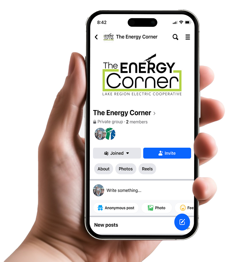 The Energy Corner mobile screenshot.